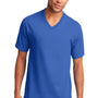 Port & Company Mens Core Short Sleeve V-Neck T-Shirt - Royal Blue