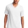 Port & Company Mens Core Short Sleeve V-Neck T-Shirt - White