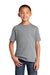 Port & Company PC54Y Youth Core Short Sleeve Crewneck T-Shirt Heather Grey Front