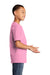 Port & Company PC54Y Youth Core Short Sleeve Crewneck T-Shirt Candy Pink Side