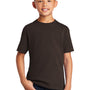 Port & Company Youth Core Short Sleeve Crewneck T-Shirt - Dark Chocolate Brown - Closeout