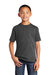 Port & Company PC54Y Youth Core Short Sleeve Crewneck T-Shirt Heather Dark Grey Front