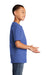 Port & Company PC54Y Youth Core Short Sleeve Crewneck T-Shirt Heather Royal Blue Side