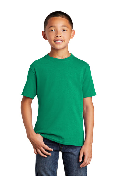 Port & Company PC54Y Youth Core Short Sleeve Crewneck T-Shirt Kelly Green Front