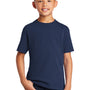 Port & Company Youth Core Short Sleeve Crewneck T-Shirt - Navy Blue
