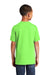 Port & Company PC54Y Youth Core Short Sleeve Crewneck T-Shirt Neon Green Back
