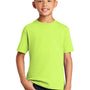 Port & Company Youth Core Short Sleeve Crewneck T-Shirt - Neon Yellow