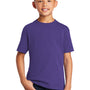 Port & Company Youth Core Short Sleeve Crewneck T-Shirt - Purple