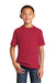 Port & Company PC54Y Youth Core Short Sleeve Crewneck T-Shirt Red Front