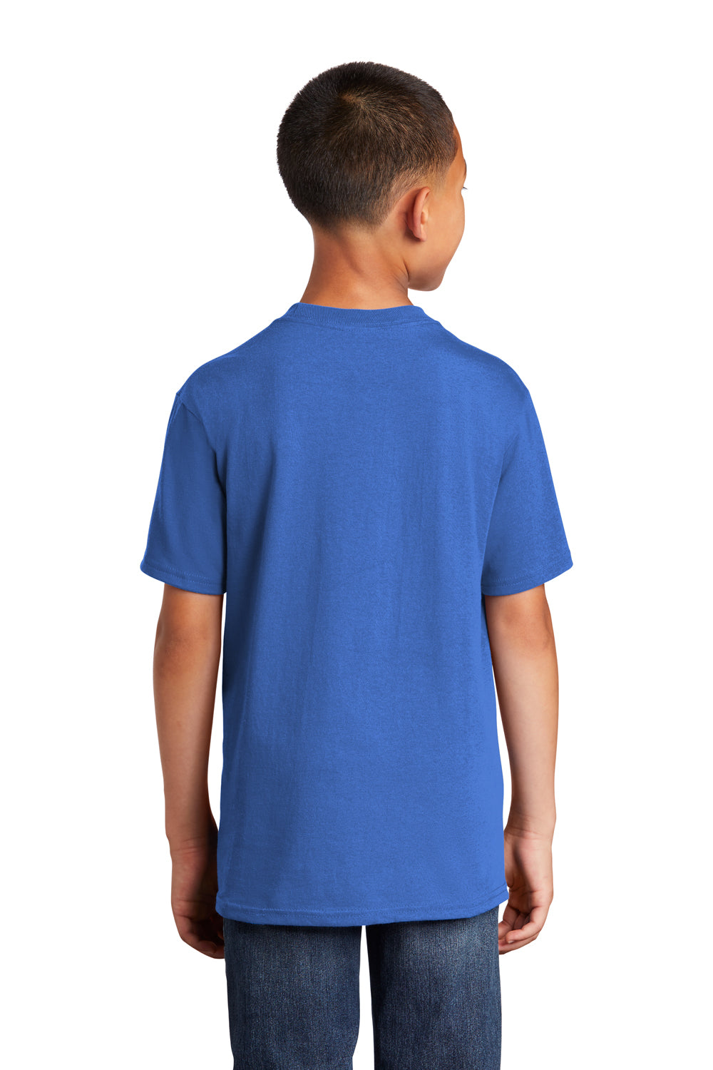 Port & Company PC54Y Youth Core Short Sleeve Crewneck T-Shirt Royal Blue Back