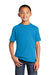 Port & Company PC54Y Youth Core Short Sleeve Crewneck T-Shirt Sapphire Blue Front