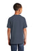 Port & Company PC54Y Youth Core Short Sleeve Crewneck T-Shirt Steel Blue Back