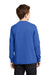 Port & Company PC54YLS Youth Core Long Sleeve Crewneck T-Shirt Royal Blue Back