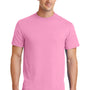 Port & Company Mens Core Short Sleeve Crewneck T-Shirt - Candy Pink