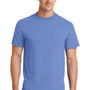 Port & Company Mens Core Short Sleeve Crewneck T-Shirt - Carolina Blue