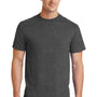 Port & Company Mens Core Short Sleeve Crewneck T-Shirt - Heather Dark Grey