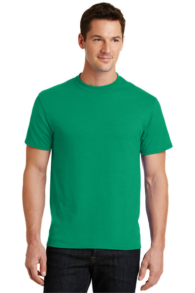 Port & Company PC55 Mens Core Short Sleeve Crewneck T-Shirt Kelly Green Front