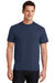 Port & Company PC55 Mens Core Short Sleeve Crewneck T-Shirt Navy Blue Front