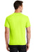 Port & Company PC55 Mens Core Short Sleeve Crewneck T-Shirt Safety Green Back