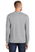 Port & Company PC55LS Mens Core Long Sleeve Crewneck T-Shirt Ash Grey Back