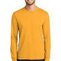 Port & Company Mens Core Long Sleeve Crewneck T-Shirt - Gold