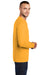 Port & Company PC55LS Mens Core Long Sleeve Crewneck T-Shirt Gold Side