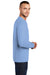 Port & Company PC55LS Mens Core Long Sleeve Crewneck T-Shirt Light Blue Side