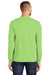Port & Company PC55LS Mens Core Long Sleeve Crewneck T-Shirt Lime Green Back