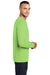 Port & Company PC55LS Mens Core Long Sleeve Crewneck T-Shirt Lime Green Side