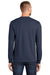 Port & Company PC55LS Mens Core Long Sleeve Crewneck T-Shirt Navy Blue Back
