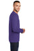 Port & Company PC55LS Mens Core Long Sleeve Crewneck T-Shirt Purple Side