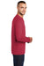 Port & Company PC55LS Mens Core Long Sleeve Crewneck T-Shirt Red Side