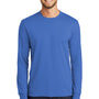 Port & Company Mens Core Long Sleeve Crewneck T-Shirt - Royal Blue
