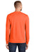 Port & Company PC55LS Mens Core Long Sleeve Crewneck T-Shirt Safety Orange Back