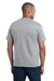 Port & Company PC55P Mens Core Short Sleeve Crewneck T-Shirt w/ Pocket Heather Grey Back
