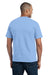 Port & Company PC55P Mens Core Short Sleeve Crewneck T-Shirt w/ Pocket Light Blue Back