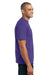 Port & Company PC55P Mens Core Short Sleeve Crewneck T-Shirt w/ Pocket Purple Side