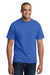 Port & Company PC55P Mens Core Short Sleeve Crewneck T-Shirt w/ Pocket Royal Blue Front