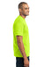 Port & Company PC55P Mens Core Short Sleeve Crewneck T-Shirt w/ Pocket Safety Green Side