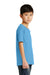 Port & Company PC55Y Youth Core Short Sleeve Crewneck T-Shirt Aqua Blue Side