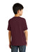 Port & Company PC55Y Youth Core Short Sleeve Crewneck T-Shirt Maroon Back