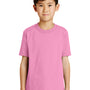 Port & Company Youth Core Short Sleeve Crewneck T-Shirt - Candy Pink
