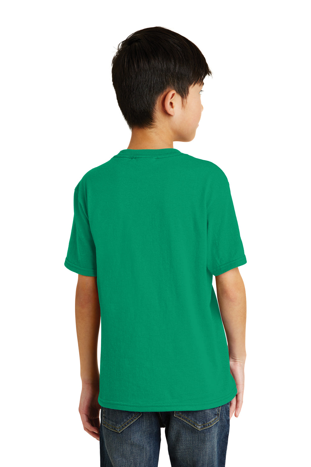 Port & Company PC55Y Youth Core Short Sleeve Crewneck T-Shirt Kelly Green Back