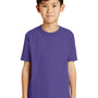 Port & Company Youth Core Short Sleeve Crewneck T-Shirt - Purple