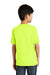 Port & Company PC55Y Youth Core Short Sleeve Crewneck T-Shirt Safety Green Back