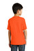 Port & Company PC55Y Youth Core Short Sleeve Crewneck T-Shirt Safety Orange Back