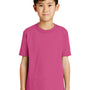 Port & Company Youth Core Short Sleeve Crewneck T-Shirt - Sangria Pink