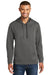 Port & Company PC590H Mens Dry Zone Performance Moisture Wicking Fleece Hooded Sweatshirt Hoodie Charcoal Grey Front
