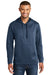 Port & Company PC590H Mens Dry Zone Performance Moisture Wicking Fleece Hooded Sweatshirt Hoodie Navy Blue Front