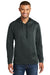 Port & Company PC590H Mens Dry Zone Performance Moisture Wicking Fleece Hooded Sweatshirt Hoodie Black Front